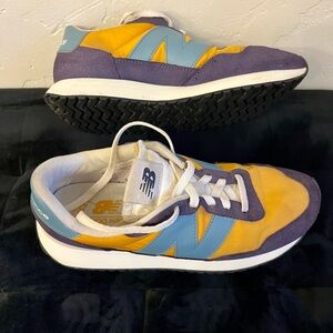 New Balance Purple and Yellow Retro Sneakers